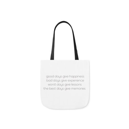 Mindful Living Tote Bag (Pink & White)